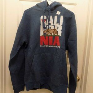 NEW! Hoodie  California Republic w/Bear Flag Logo